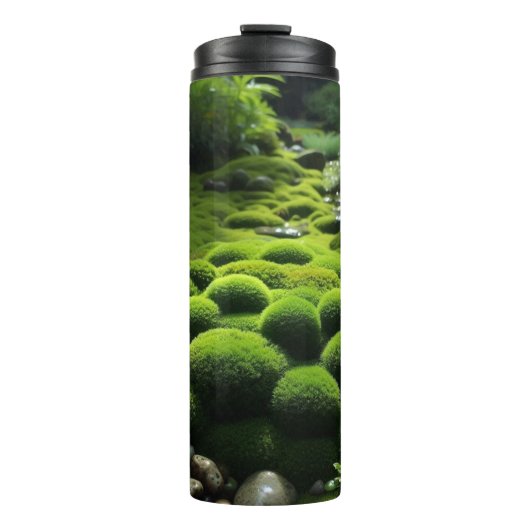 Bouteilles Isothermes Éco-chic mousse verte vibrante (Devant)