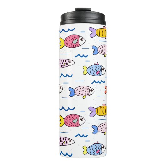 Bouteilles Isothermes École colorée de poisson (Devant)