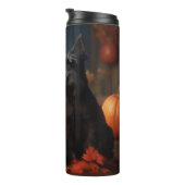 Bouteilles Isothermes Écossais Terrier Chiot Automne Citrouille délice (Tourné sur la droite)