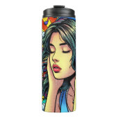 Bouteilles Isothermes Écouter de la musique sur les écouteurs Psychédéli (Devant)