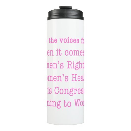 Bouteilles Isothermes Écouter les femmes (2017) (Devant)