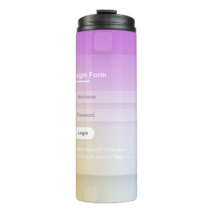 Bouteilles Isothermes Écran de connexion couleur CSS HTML