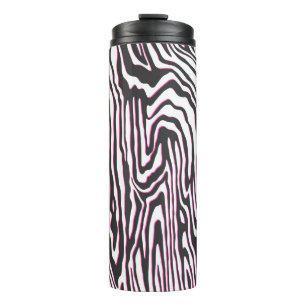 Bouteilles Isothermes Ecran vintage noir, blanc et rose