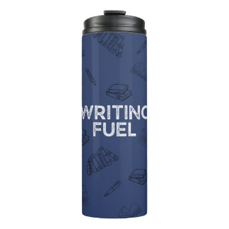 Bouteilles Isothermes Écriture bleu ardoise Carburant Voyage Mug