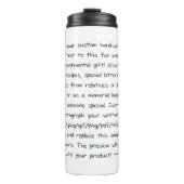 Bouteilles Isothermes Écriture manuscrite (Devant)