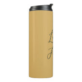 Bouteilles Isothermes Écriture manuscrite classique Nom élégant Couleur  (Tourné sur la gauche)