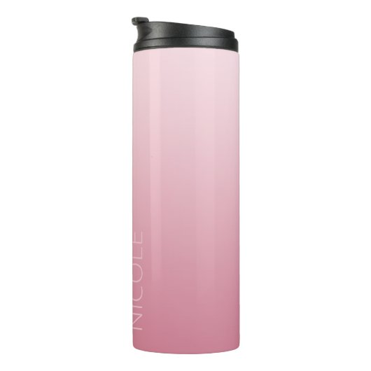 Bouteilles Isothermes Écriture manuscrite rose brillant Tante personnali (Tourné sur la droite)