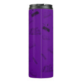 Bouteilles Isothermes Écriture violette profonde du combustible Musique (Dos)