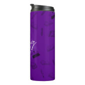 Bouteilles Isothermes Écriture violette profonde du combustible Musique (Tourné sur la droite)