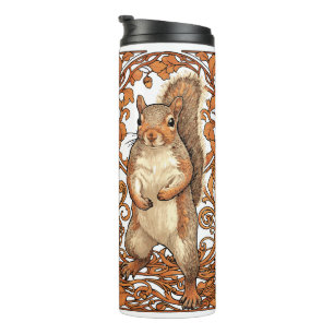 Bouteilles Isothermes Écureuil Art Nouveau - amateur d'écureuil drôle