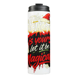 Bouteilles Isothermes Edgy Christmas Insulated Travel Mug Grunge Festive