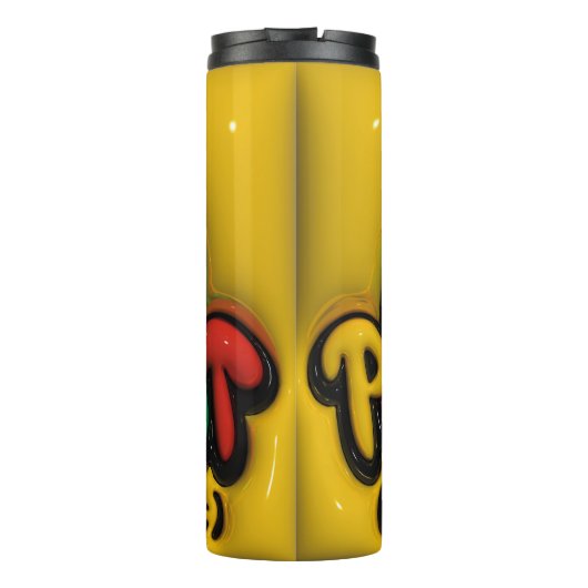 Bouteilles Isothermes Effet gonflé 3D PERIODT ! Embrasser l'afro-américa (Dos)