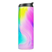 Bouteilles Isothermes Effets numériques. Arrière - plan abstrait multico (Tourné sur la gauche)