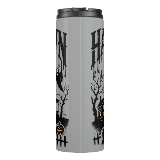 Bouteilles Isothermes Éffrayant Halloweentown Hauned House Scène (Dos)