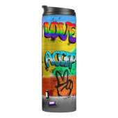 Bouteilles Isothermes Egalité, amour et acceptation Main-d'oeuvre (Tourné sur la droite)