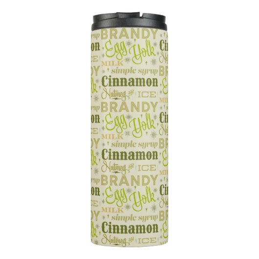 Bouteilles Isothermes Eggnog Recette Collection - Avocado (Dos)