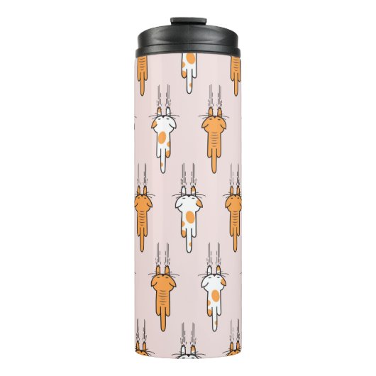 Bouteilles Isothermes Égratignure de chat sans couture motif (Devant)