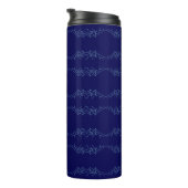 Bouteilles Isothermes Electric Blue Neural Horizon Abstract Pattern (Tourné sur la droite)