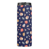 Bouteilles Isothermes Elégance du coquillage : Motif bleu d'été. (Dos)