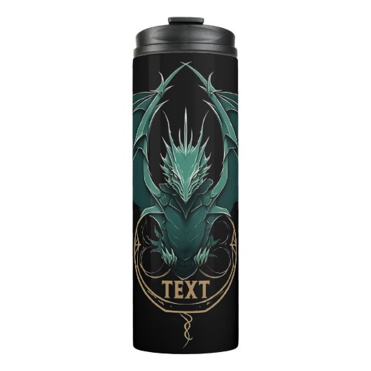 Bouteilles Isothermes Élégance vintage de Dragon Vert (Devant)