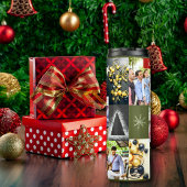 Bouteilles Isothermes Élégant 6 photo et texte Rouge Vert Noël