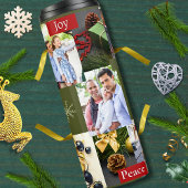 Bouteilles Isothermes Élégant 6 photo et texte Rouge Vert Noël