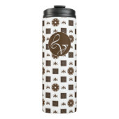 Bouteilles Isothermes Élégant À damiers Motif (Devant)