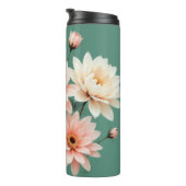 Bouteilles Isothermes Elegant Blush Chrysanthemum Art (Tourné sur la droite)