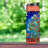 Bouteilles Isothermes Élégant Boho Arbre De Vie Éclectique