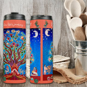 Bouteilles Isothermes Élégant Boho Arbre De Vie Éclectique