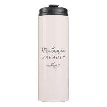 Élégant Botanique Moderne Minimaliste Rose