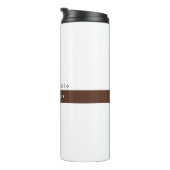 Bouteilles Isothermes Élégant Brown blanc minimaliste (Tourné sur la droite)