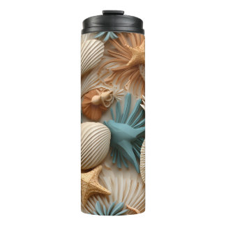Bouteilles Isothermes Elégant coquillages Pastel Style 3D