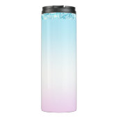 Bouteilles Isothermes Elégant dégradé doux parties scintillant arc-en-ci (Dos)