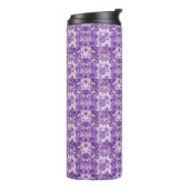 Bouteilles Isothermes Elegant floral pattern in purple tones (Tourné sur la gauche)