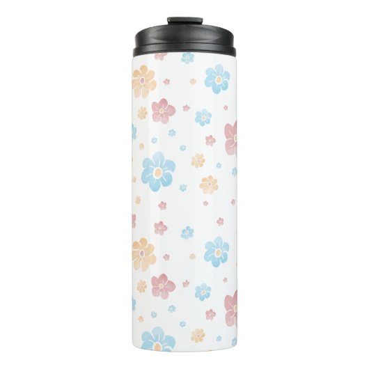 Bouteilles Isothermes Elégant Floral Spring Watercolor Fleurs (Devant)