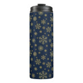 Bouteilles Isothermes Elegant Gold Snowflake Winter Pattern (Devant)