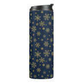 Bouteilles Isothermes Elegant Gold Snowflake Winter Pattern (Tourné sur la gauche)