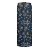 Bouteilles Isothermes Elegant Gold Snowflake Winter Pattern (Dos)