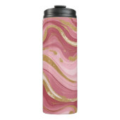 Bouteilles Isothermes Elégant marbre rose et or (Devant)