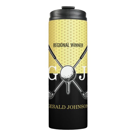 Bouteilles Isothermes Élégant minimaliste Golf Monogramme Conception (Devant)