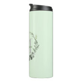 Bouteilles Isothermes Élégant Monogramme Aquarelle Foilage Thermal T (Tourné sur la droite)