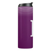 Bouteilles Isothermes Élégant Monogramme - Paruline thermique violette (Tourné sur la gauche)