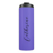 Bouteilles Isothermes Élégant noir de raisin minimal Customisé (Devant)