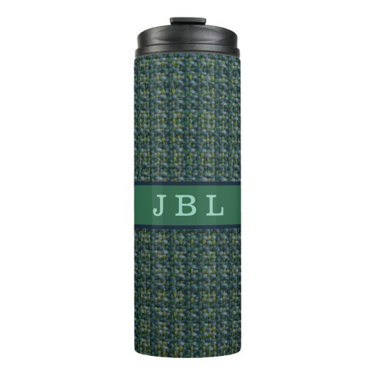 Bouteilles Isothermes Élégant Oxford Tweed Monogramme (Devant)