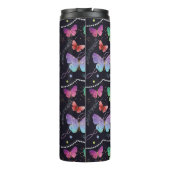 Bouteilles Isothermes Élégant Papillons violets et bleus brillants (Dos)