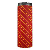 Bouteilles Isothermes Elegant Red and Gold Stripe & Dots Christmas (Dos)