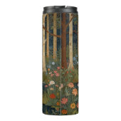 Bouteilles Isothermes Élégant retro cerf boho forêt boisée verdure (Dos)