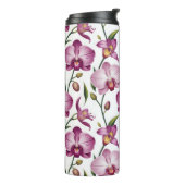 Bouteilles Isothermes Elegant Seamless Pattern of Purple and Pink Orchid (Tourné sur la gauche)