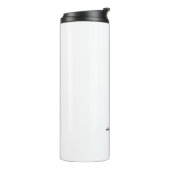Bouteilles Isothermes Élégant Simple Noir & Blanc Minimaliste (Tourné sur la gauche)